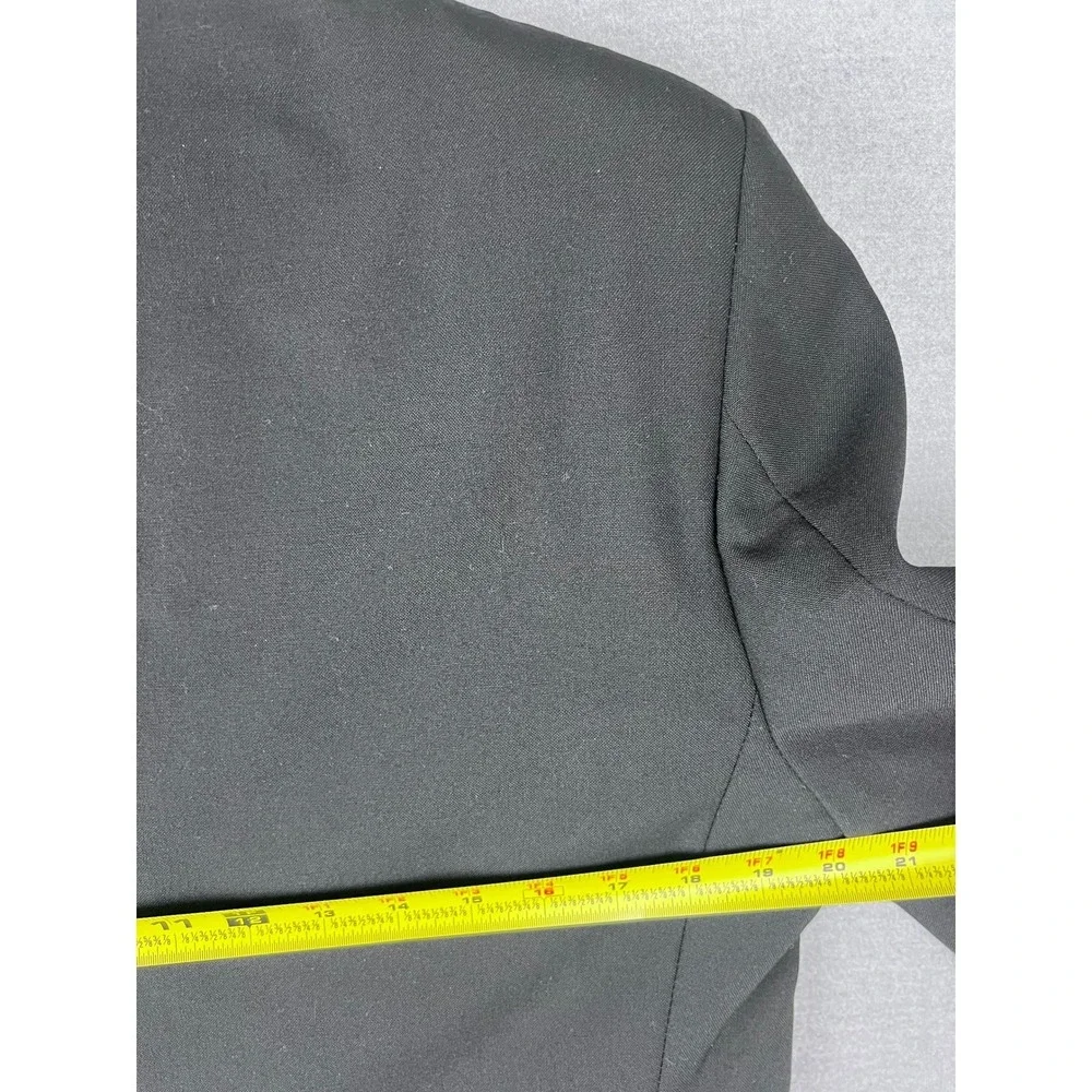 Christian Dior Mens Black Tuxedo Jacket Satin‎ Peak Lapel Formal Blazer 41L